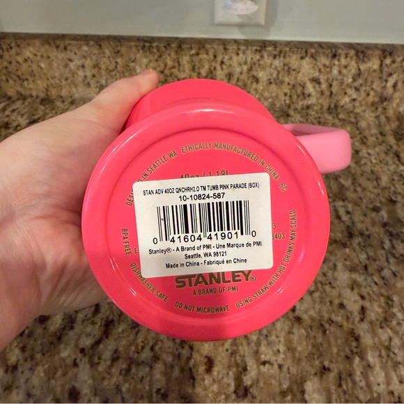 Stanley The Flowstate Quencher H2.0 40oz Tumbler in Pink Paradise Travel Cup - Picture 10 of 11